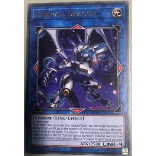 Thẻ bài yugioh firewall dragon - mged-en141 - rare 1st edition