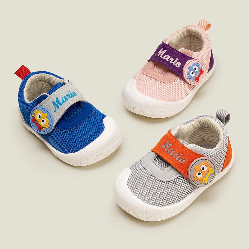 Giày sandal Cheerful Mario đế mềm chống trượt thoáng khí thời trang cho em bé 0-1 tuổi
