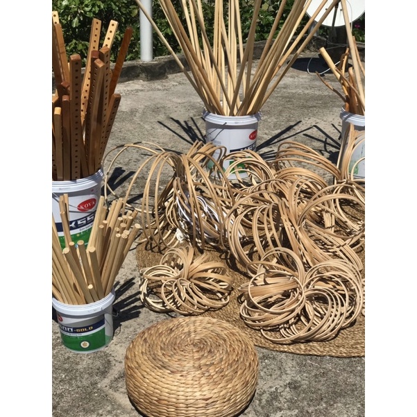 Thanh gỗ tròn dài 80,100,120  phụ kiện handmade, làm mành rèm macrame