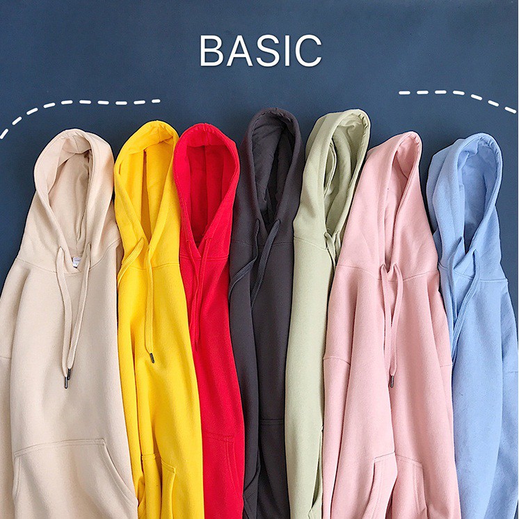 Áo Khoác Hoodie BASIC TRƠN Nỉ Bông Unisex - VIET_STAR | BigBuy360 - bigbuy360.vn