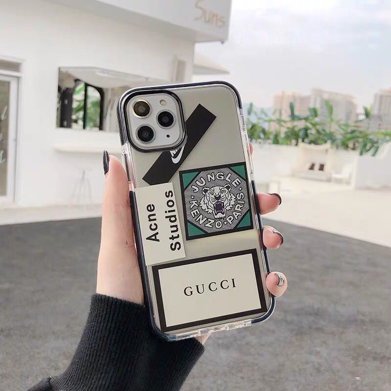 Ốp điện thoại silicone dẻo trong suốt in họa tiết thương hiệu thời trang cho iPhone 11pro 8plus X E2 XR Xsmax 6S 7 | BigBuy360 - bigbuy360.vn