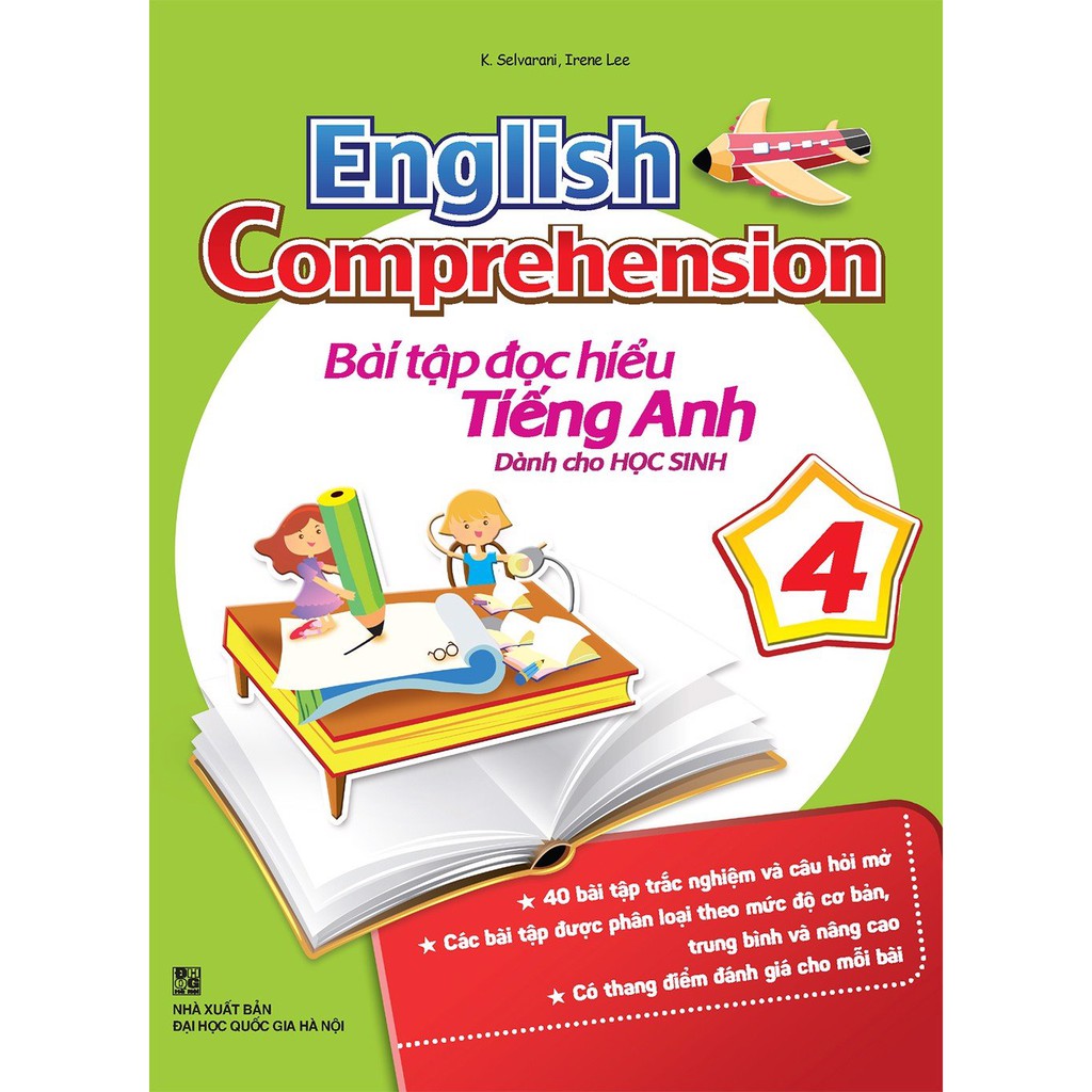 Sách: Combo English Comprehension – Bài Tập Đọc Hiểu Tiếng Anh Dành Cho Học Sinh (Lẻ 6 Cuốn)