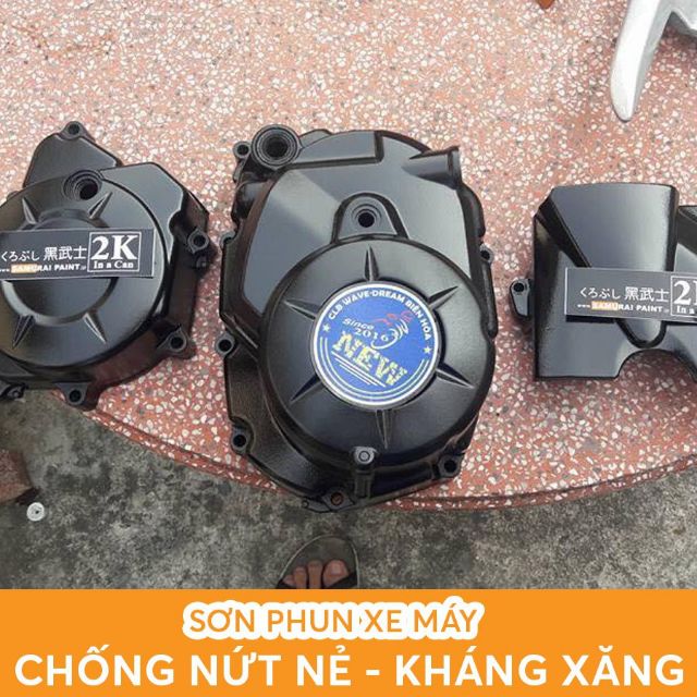 Chai sơn xịt Samurai phủ bóng nhám mờ 128A 400ml sử dụng tạo nhám cho tất cả màu sắc