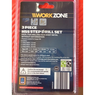 Bộ 3 mũi khoan tháp WORKZONE