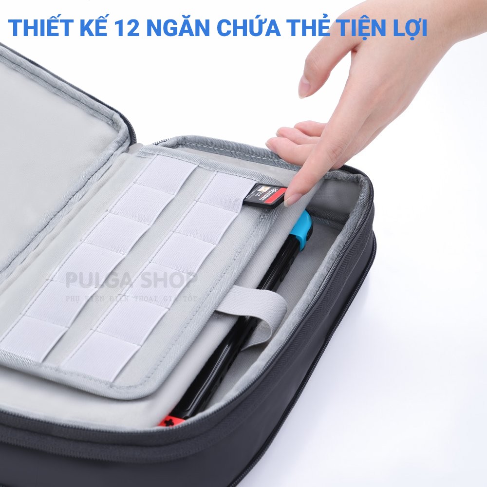 Túi Phụ Kiện Công Nghệ Chống Sốc, Chống Nước Baseus Đựng Cáp Sạc/ Tai Nghe/ USB Thẻ Nhớ/ Máy Chơi Game Nintendo Switch