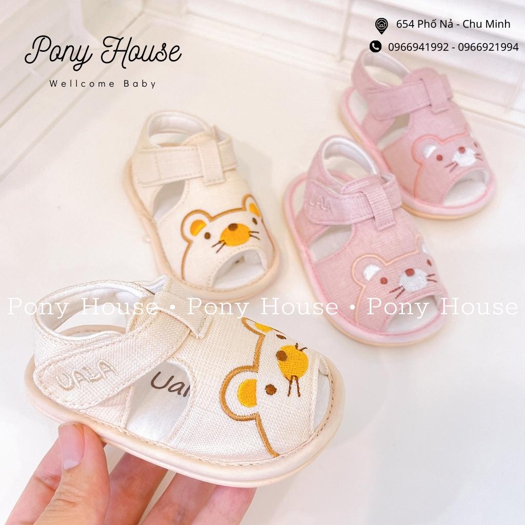 Dép Tập Đi Uala Rogo Đế Cao Su Chống Trơn Trượt Cho Bé Trai Bé Gái