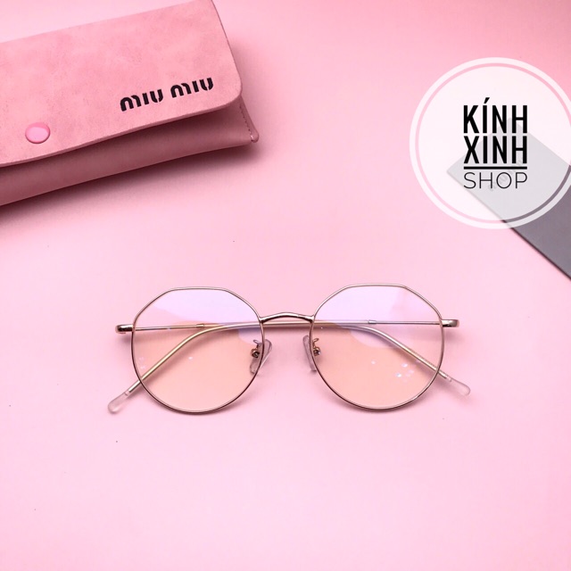 Kính gọng Mắt tròn Kim loại KOREA cao cấp KLL5526