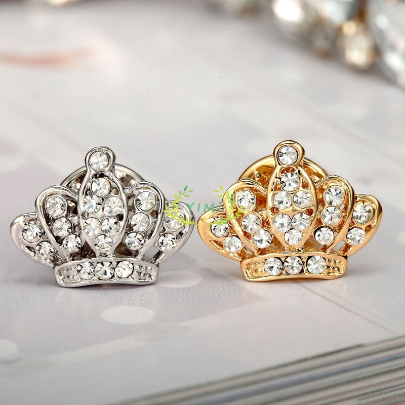 COD Corsage Trâm cài cho thiết kế vương miện rhinestone trang trí cho phụ nữ❤Yimi❤