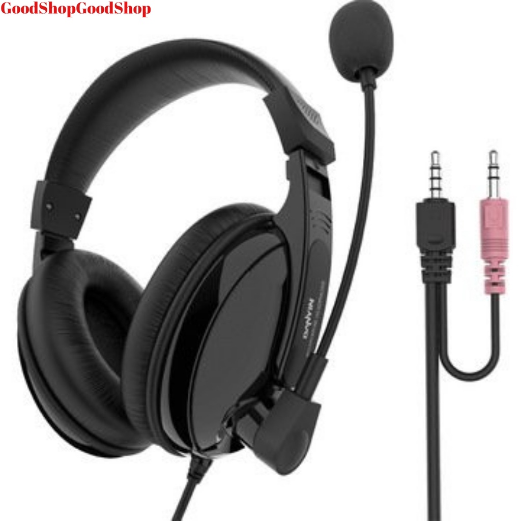 TAI NGHE GAME THỦ CHỤP TAI CÓ MIC ĐÀM THOẠI BH3688 CỰC ĐẸP JACK 3.5MM TÁCH BIỆT ĐA NĂNG DÙNG TỐT CHO CẢ ĐIỆN THOẠI VÀ PC