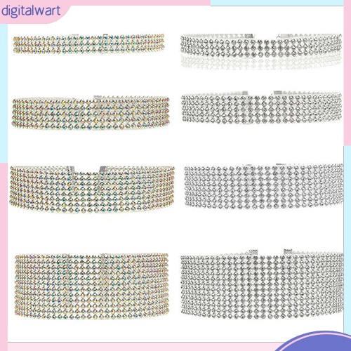 Vòng Cổ Choker Đính Đá Lấp Lánh Thời Trang Dành Cho Nữ