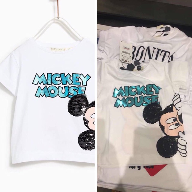 Áo zara micky đính cườm