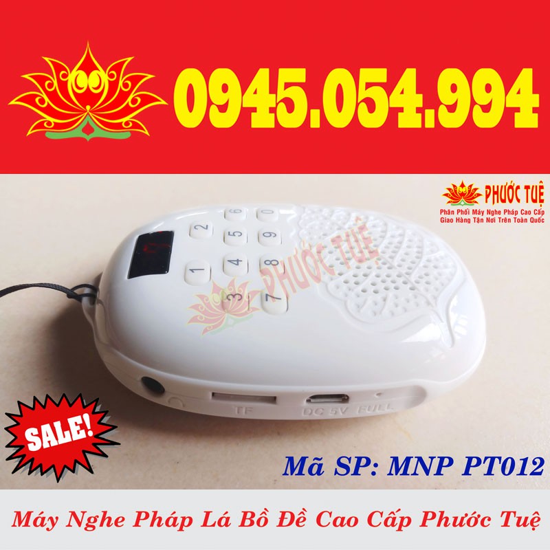 Máy Nghe Pháp Lá Bồ Đề Cao Cấp Phước Tuệ | Máy Tụng Kinh mã Sp PT012(Nhỏ Gọn, Âm Thanh Cực Hay, Bao Rớt Không Bể,BH 12T)