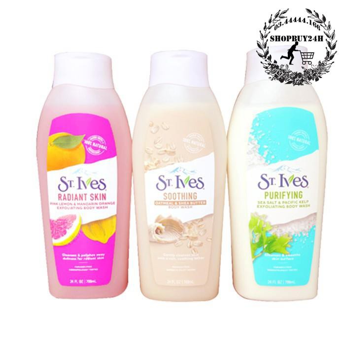 HCM -  Sữa tắm làm sáng da Hương Cam Chanh St. Ives Even & Bright body wash 709ml