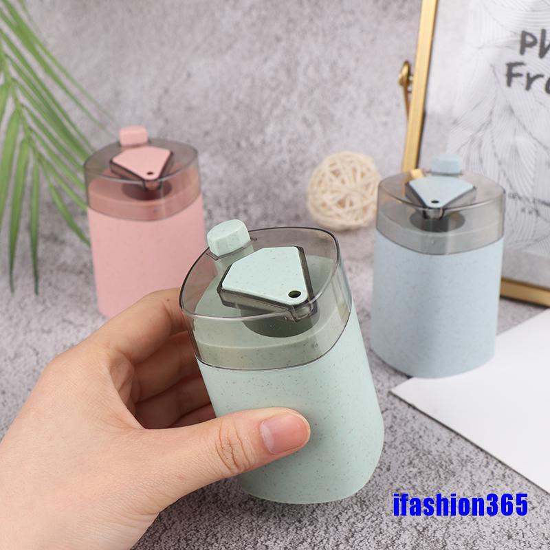 Hộp Đựng Tăm Xỉa Răng Tự Động Bằng Rơm Lúa Mì Tiện Dụng