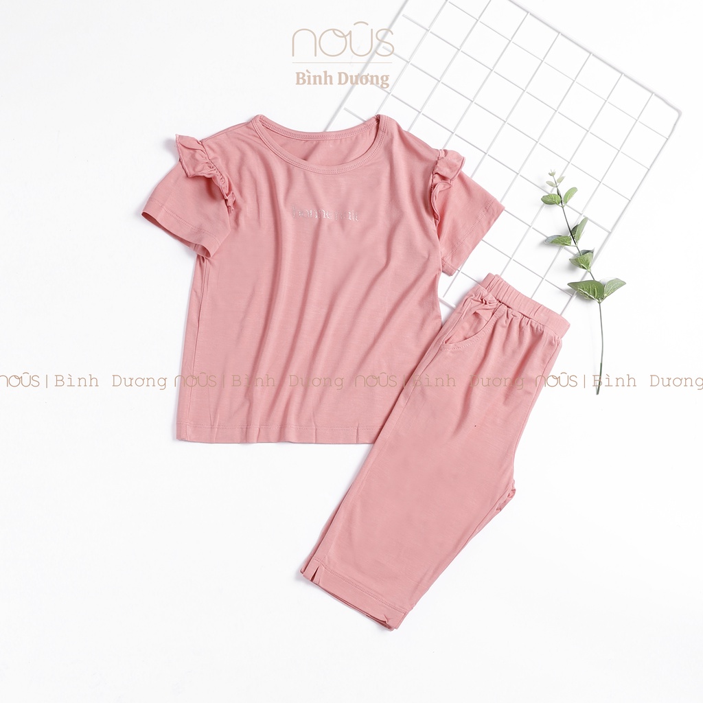Bộ ngủ nous bé gái cộc tay, dài tay, pyjama họa tiết cho bé gái từ 2 đến 5 tuổi Nous Bình Dương