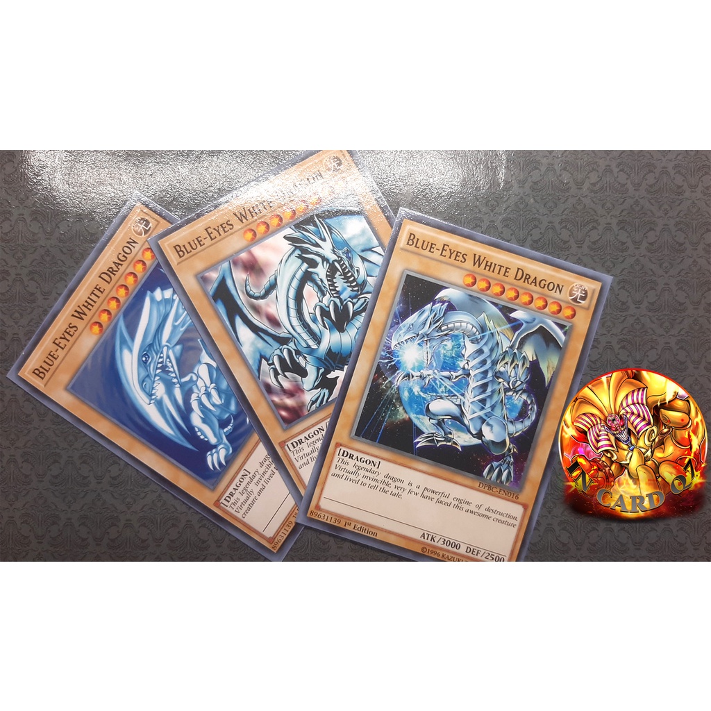 Pack 27 Lá Bài Yugioh Blue-eyes (Bài in Giấy Bóng Chất Lượng Cao)