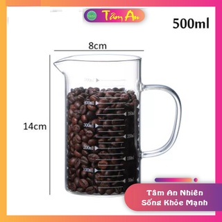 Cốc đong ml thủy tinh cao cấp 500ml
