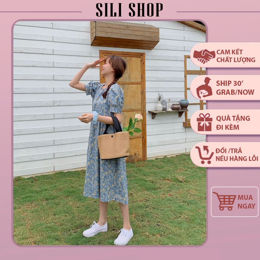 [CÓ ẢNH THẬT] Váy Hoa Nhí Vintage Dáng Dài- Đầm Hoa Nhí | BigBuy360 - bigbuy360.vn