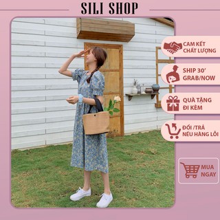 [CÓ ẢNH THẬT] Váy Hoa Nhí Vintage Dáng Dài- Đầm Hoa Nhí