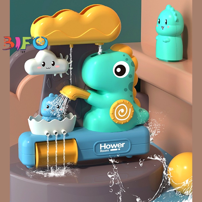 Đồ Chơi Khủng Long Phun Nước Nhà Tắm Dễ Thương Cho Bé