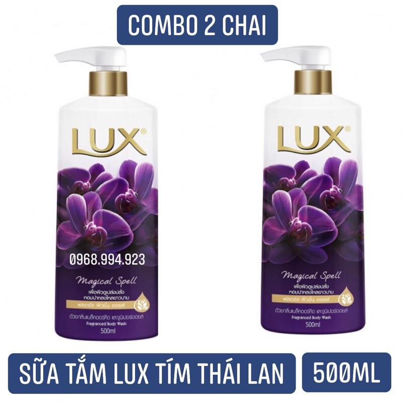 Combo 2 Chai Sữa tắm Lux Magical spell màu tím Thái Lan 500ml x2