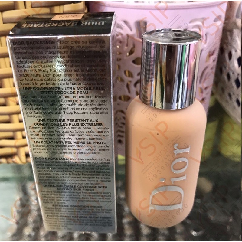 Chính Hãng -[Màu 2.5N - Tự Nhiên] Kem Nền Dior Backstage Face And Body Foundation 50ml | BigBuy360 - bigbuy360.vn