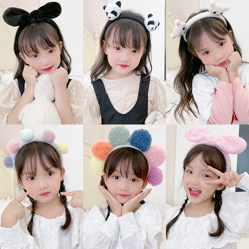 Băng đô lông nhung chống trượt kiểu dáng dễ thương xinh xắn dành cho nữ