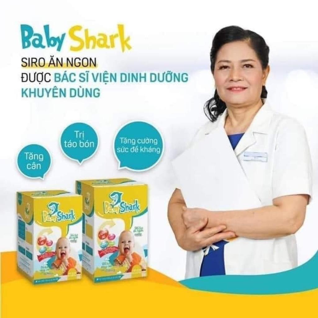 Siro Cá Mập Baby Shark Gold X2 Chính Hãng Mẫu Mới MERRY STORE Siro Ăn Ngon -Tăng Cân - Hộp 30 Gói