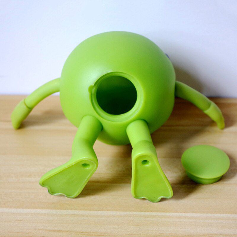 Disney Monsters University Mike Wazowski Mr Q Money Pot PVC Action Figure Ornaments 15cm