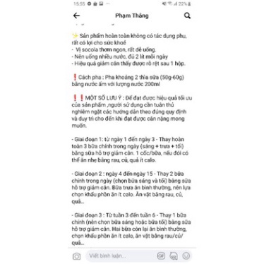 Sữa giảm cân Mivolis 500g (Hàng Đức) vị socola