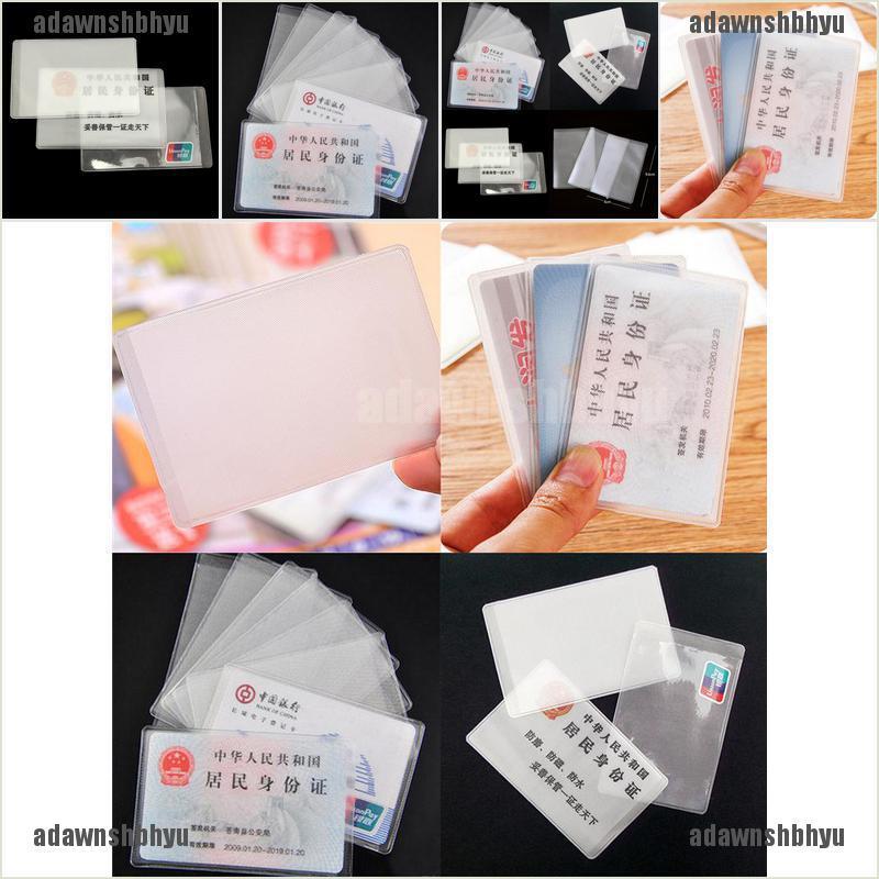Set 10 Vỏ Nhựa PVC Đựng Thẻ ID / Danh Thiếp