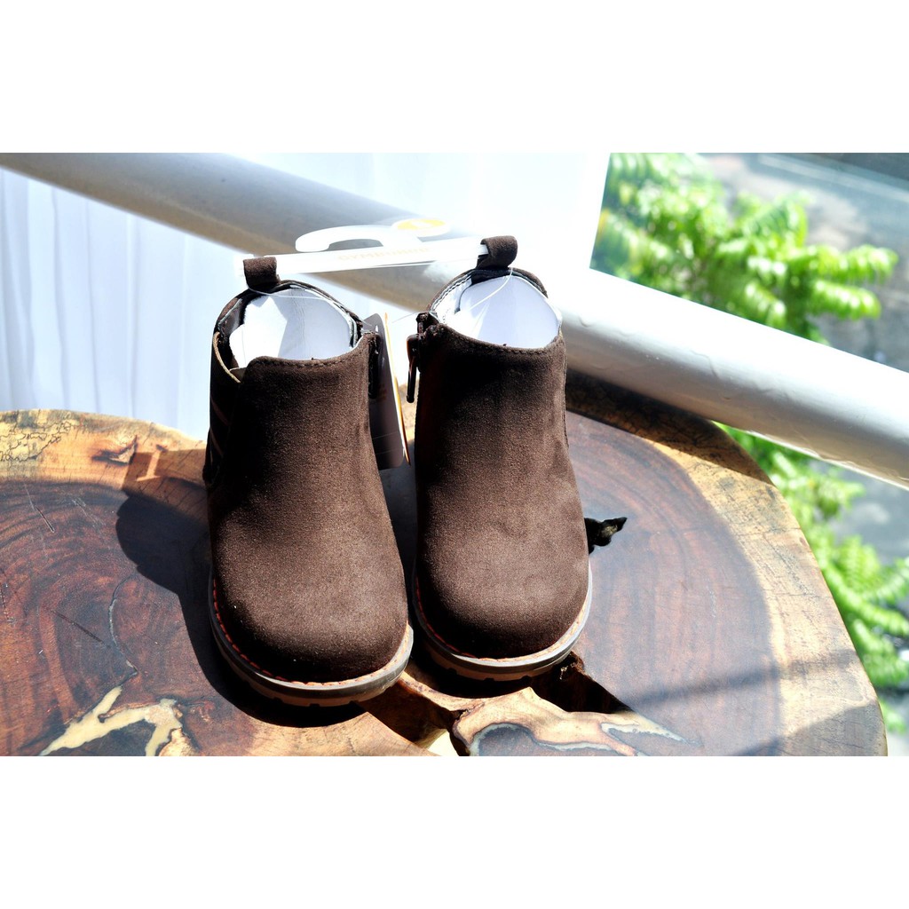 Giày boot cao cổ phong cách cao bồi cho bé trai - HÀNG THANH LÝ NEW 100%