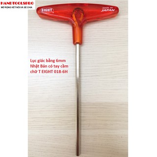 Lục giác bằng 6mm Nhật Bản có tay cầm chữ T EIGHT 018-6H