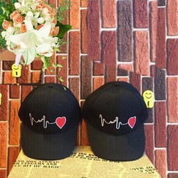 Nón Cặp Thời Trang Nhịp Tim Cao Cấp - GIÁ 1 CÁI