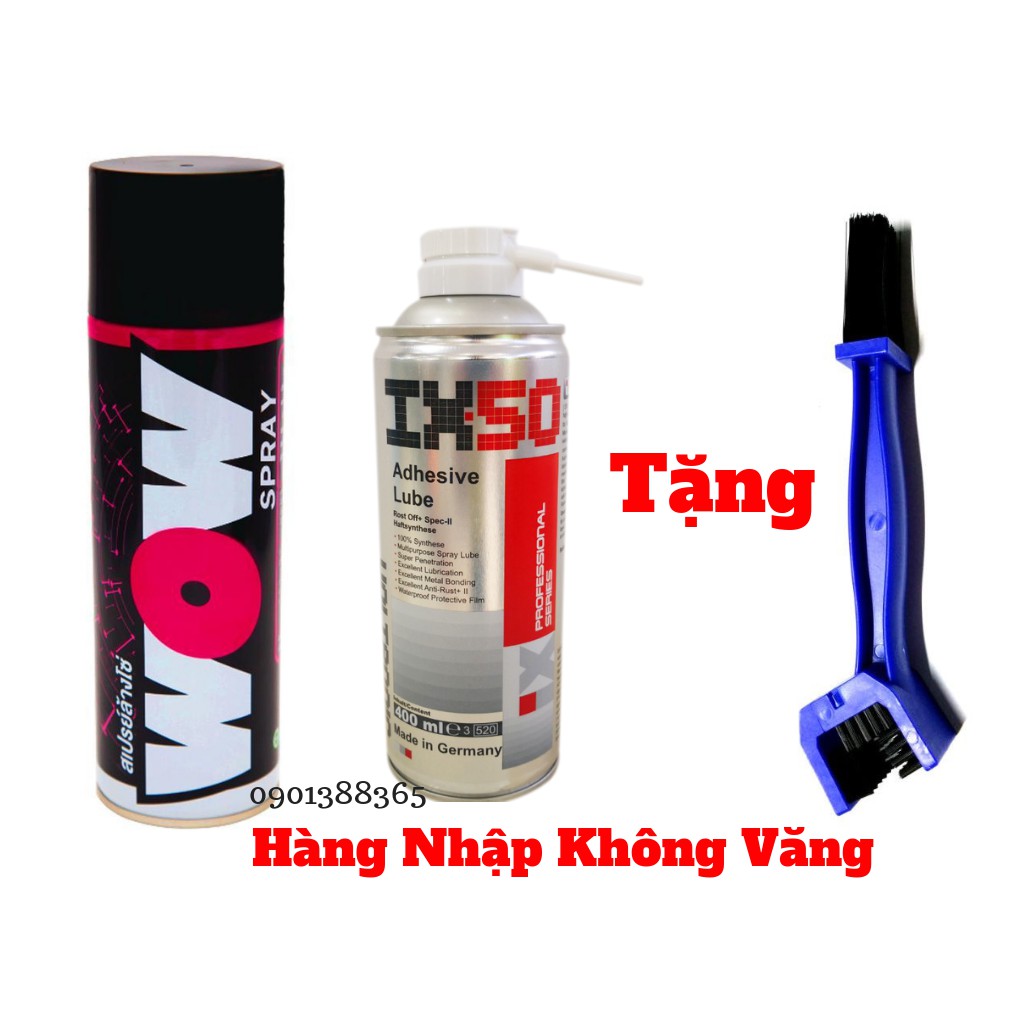 Combo Dưỡng Vệ Sinh Bôi Trơn Sên Wow, IX50 Không Văng + Tặng Bàn Chải