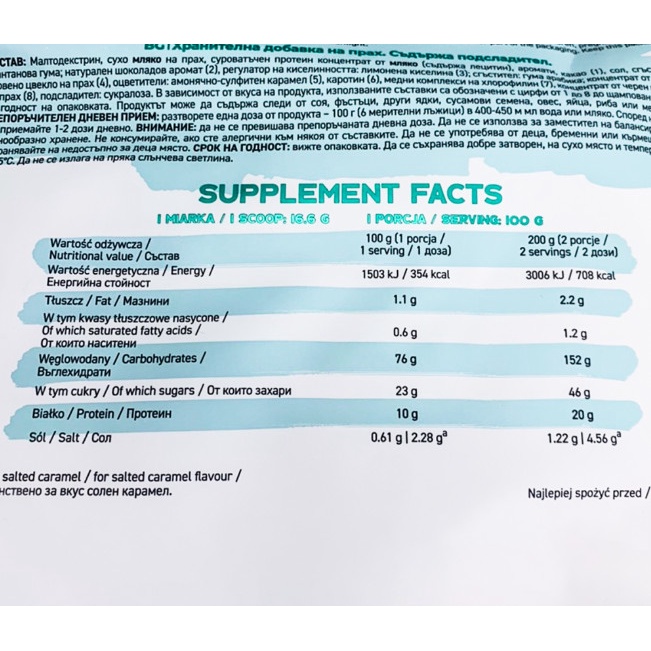 Ostrovit Gain Licious, Sữa Mass Gainer - 4.5 Kg