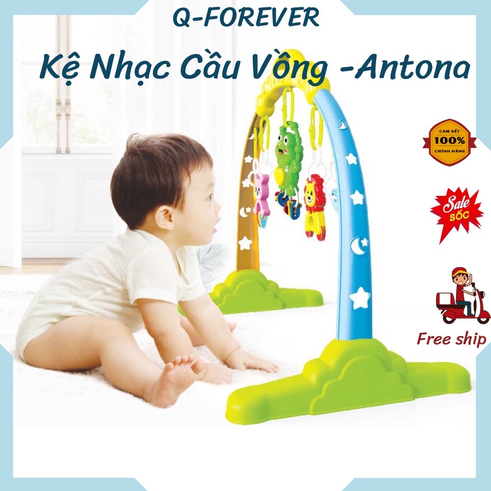 [GIÁ SIÊU SỐC]Kệ Nhạc Chữ A Cầu Vồng Đồ Chơi Cao Cấp cho bé - Chính hãng ANTONA Made in Việt Nam .Q-FOREVER