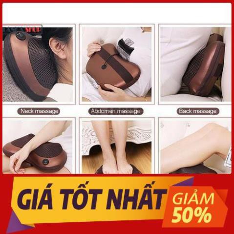 Gối massage hồng ngoại 8 bi mát xa cao cấp Nhật Bản,Cải thiện tuần hoàn máu, tăng cường sự trao đổi chất của các tế bào