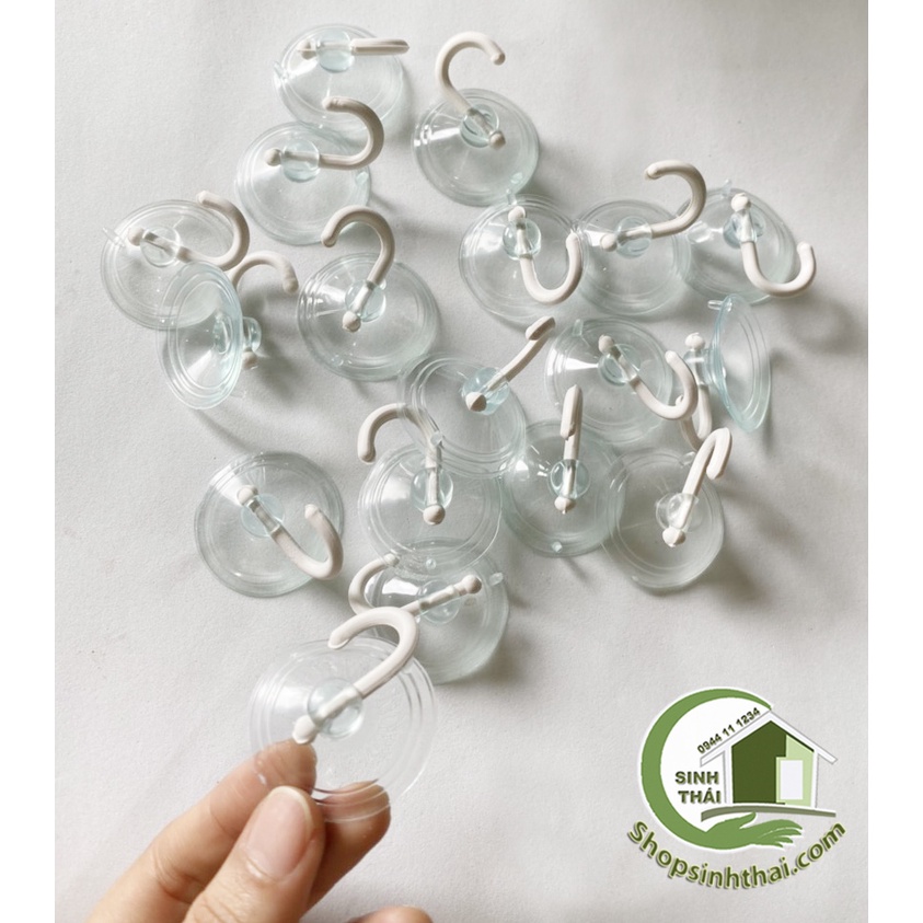 Hít kính treo đồ - móc treo tường kính - móc treo đồ dán kính - 1 cái