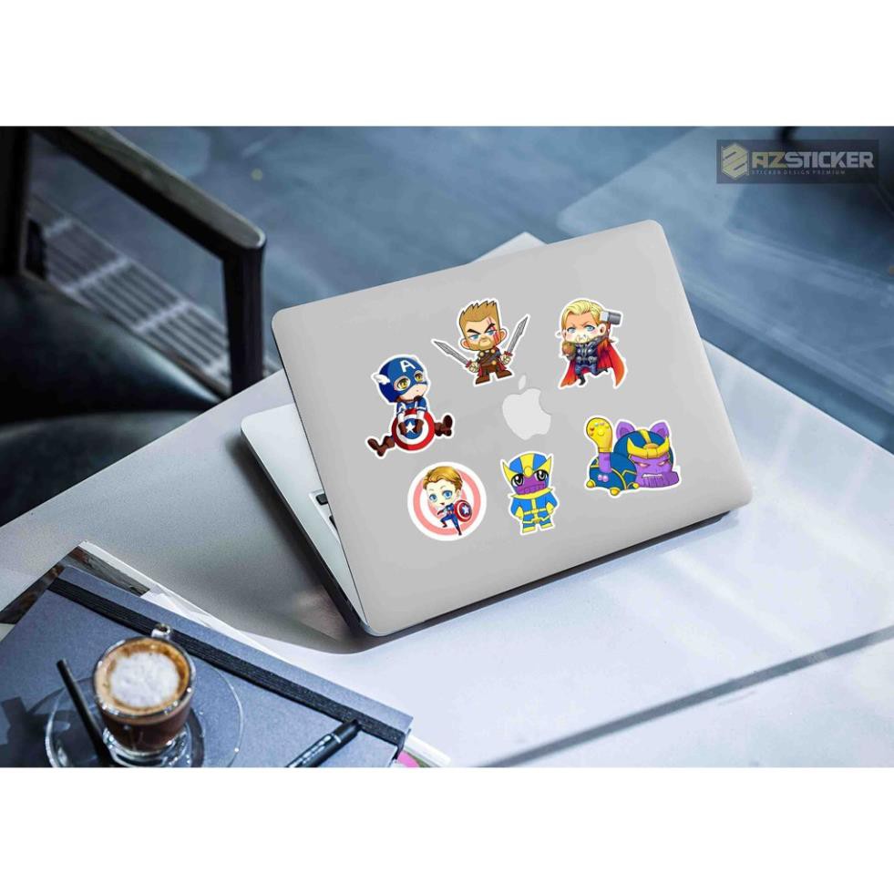 [Set 50+] Sticker  Marvel Chipi | Dán Nón Bảo Hiêm, Điện Thoại, Laptop, Bình Nước...Chống Nước, Chống Bay Màu