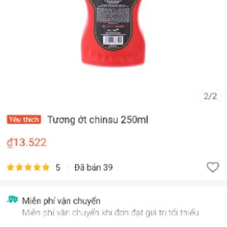 Tương ớt Chinsu 250g