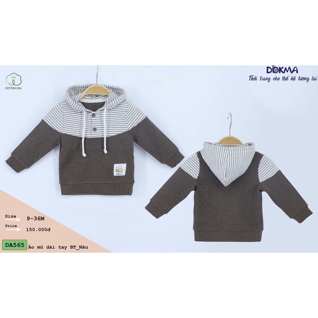 Dokma - Áo nỉ có mũ BT (9-36M) DA565