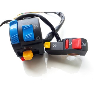 Full Bộ Cùm công tắc FZ gồm 7 chức năng kèm dây jack đầy đủ
