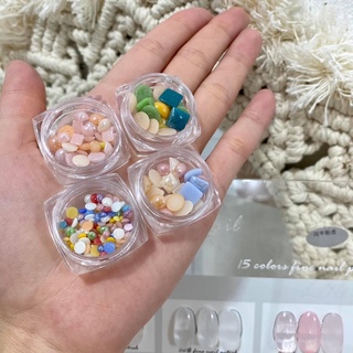 Set 4 hũ phụ kiện CHARM mix Hàn hothit , đồ nail đẹp giá rẻ