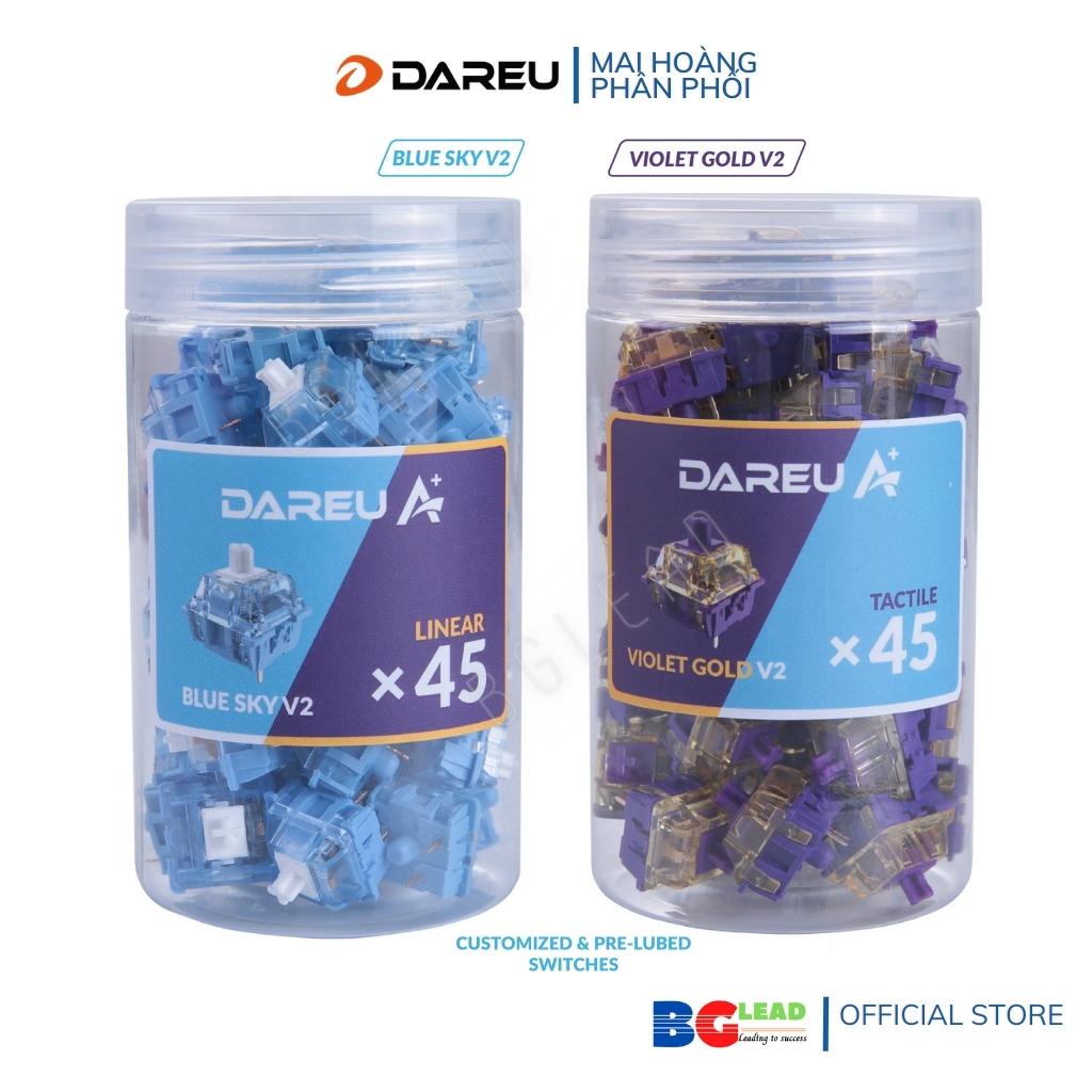 Giá siêu sốc Bán lẻ Switch thay nóng cho bàn phím cơ DAREU customized & pre-lubed switchs VIOLET GOLD| BLUE SKY
