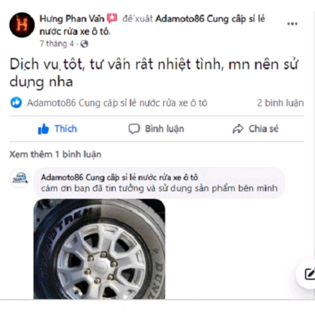 Nước rửa vỏ lốp cho xe ô tô, xe máy là dung dịch tẩy rửa các vết bẩn trên lôp ôtô, xe máykhông chạm dành cho xe gia đình