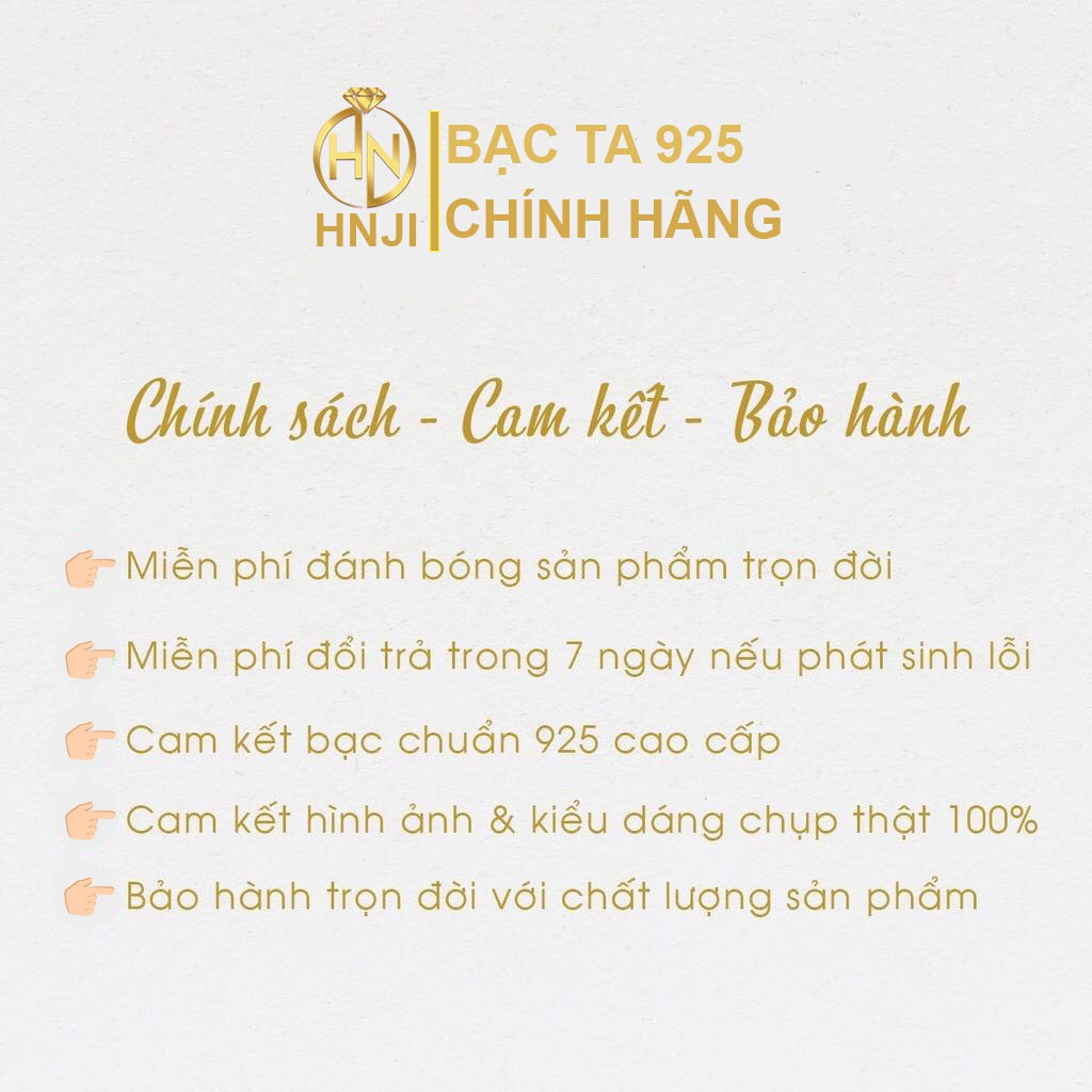 Nhẫn nữ bạc ta 925 HNJI đính đá nhân tạo, thiết kế đính full đá đá chủ 6ly lấp lánh sang trọng - HN 009