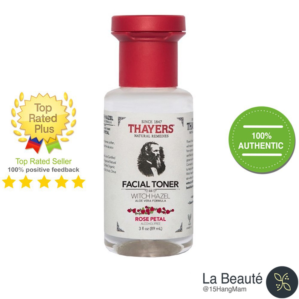 [Hàng Công Ty] Nước Cân Bằng Không Cồn Hoa Hồng - Thayers Alcohol-Free Witch Hazel Rose Petal 89ml