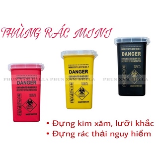 Hũ đựng kim rác thải dùng khi phun xăm thẩm mỹ