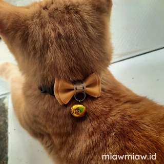 Image of Kalung Kucing Pita Mini Lonceng 14mm Kitten Adult by Miaw Miaw